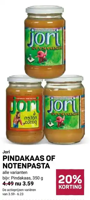 Jori Pindakaas of notenpasta