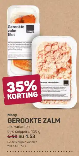 Ekoplaza Marqt gerookte zalm aanbieding