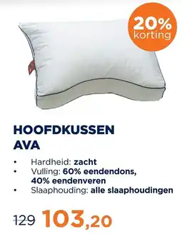 TotaalBED AVA hoofdkussen aanbieding
