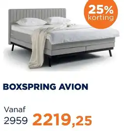 TotaalBED BOXSPRING AVION aanbieding