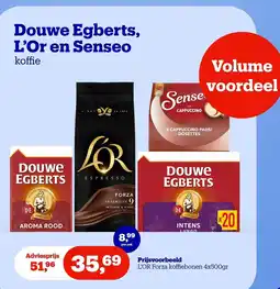 Bol.com Douwe Egberts, L'Or en Senseo koffie aanbieding