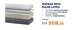 TotaalBED Matras zeta pulse latex aanbieding