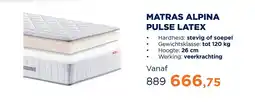 TotaalBED Matras alpina pulse latex aanbieding