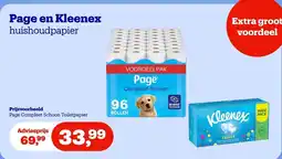 Bol.com Page en Kleenex huishoudpapier aanbieding
