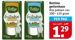 Hoogvliet Alle Bettine geitenkaas aanbieding