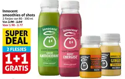 Hoogvliet Innocent smoothies of shots aanbieding
