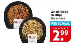 Hoogvliet Alle Van der Ende maaltijd aanbieding