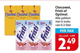 Hoogvliet Alle Chocomel, Fristi of Optimel aanbieding