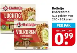 Hoogvliet Alle Bolletje knäckebröd aanbieding