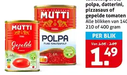 Hoogvliet Alle Mutti Gepelde Tomaten of Polpa aanbieding
