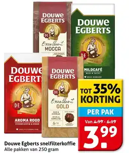 Hoogvliet Alle Douwe Egberts snelfilterkoffie aanbieding