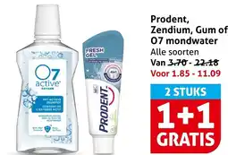 Hoogvliet Alle Prodent, Zendium, Gum of 07 mondwater aanbieding
