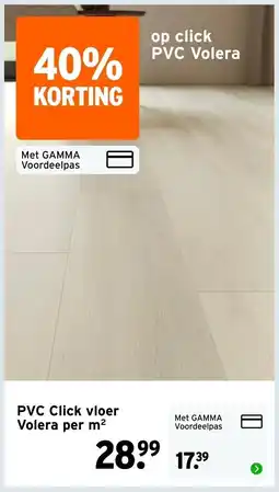 GAMMA PVC Click vloer Volera aanbieding