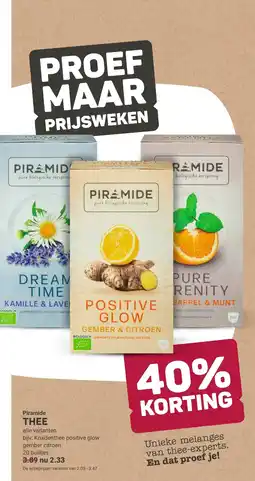 Ekoplaza Piramide thee aanbieding