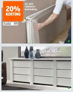 GAMMA Op alle radiator-bekleding aanbieding