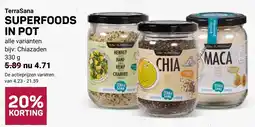 Ekoplaza Terrasana superfoods in pot aanbieding