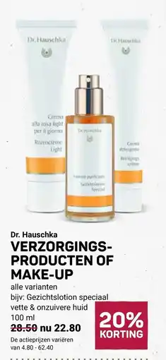 Ekoplaza Dr. Hauschka verzorgingsproducten of make-up aanbieding