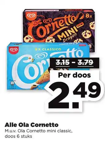 PLUS Alle ola cornetto aanbieding