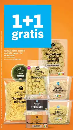 Albert Heijn Alle AH Verse pasta's, noedels, pasta- en woksauzen aanbieding