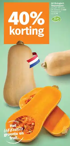 Albert Heijn AH Biologisch flespompoen aanbieding