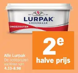 Albert Heijn Alle Lurpak aanbieding