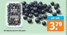 Albert Heijn AH Blauwe bessen 300 gram aanbieding
