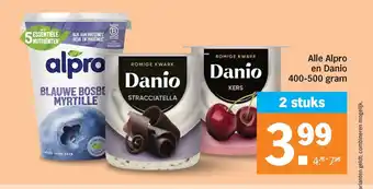 Alle Alpro en Danio