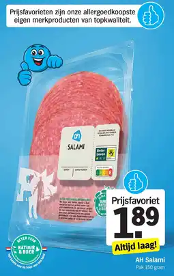 Albert Heijn AH Salami aanbieding