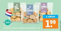 Albert Heijn AH (iets) kruimige en vastkokende aardappelen 1 kilo aanbieding