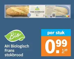 Albert Heijn AH Biologisch Frans stokbrood aanbieding