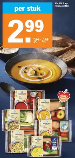 Albert Heijn Alle AH Soep verspakketten aanbieding