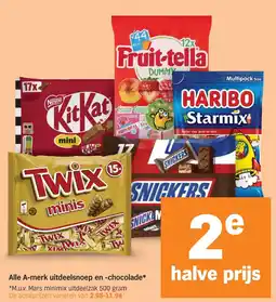 Albert Heijn Alle A-merk uitdeelsnoep en chocolade aanbieding