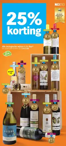 Albert Heijn Alle biologische wijnen aanbieding
