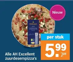 Albert Heijn Alle AH Excellent zuurdesempizza's aanbieding