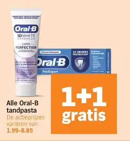 Albert Heijn Alle Oral-B tandpasta aanbieding