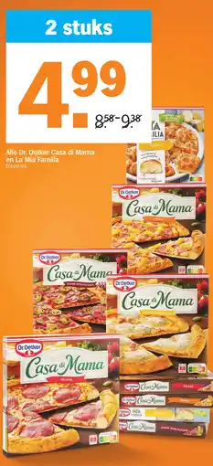 Albert Heijn Alle Dr. Oetker Casa di Mama en La Mia Familia Diepvries aanbieding