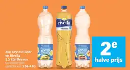 Albert Heijn Alle Crystal Clear en Rivella 1.5 literflessen aanbieding