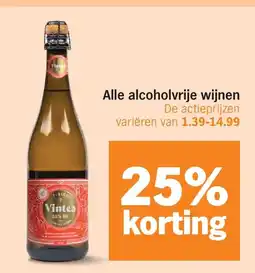 Albert Heijn Alle alcoholvrije wijnen aanbieding