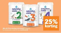 Albert Heijn Alle AH Flesvoeding standaard 2 t/m 5 aanbieding