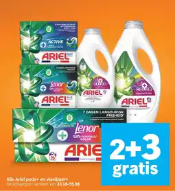 Albert Heijn Alle Ariel pods+ en vloeibaar+ aanbieding