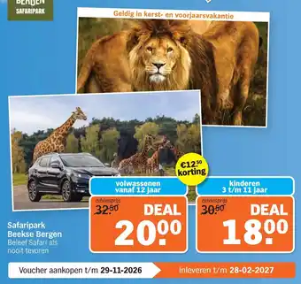 Safaripark Beekse Bergen volwassenen vanaf 12 jaar