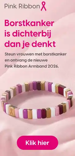 Albert Heijn Pink Ribbon Armband 2026 aanbieding
