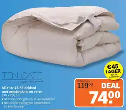 Albert Heijn Ten Cate All-Year 15/85 Dekbed met Eendendons en Veren aanbieding