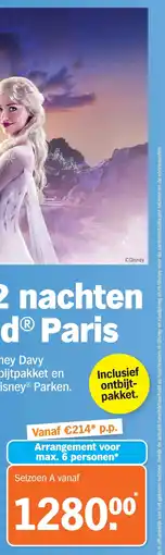 Albert Heijn 3 Dagen / 2 Nachten Disneyland Paris aanbieding