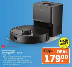 Albert Heijn Roborock Robotstofzuiger met Leegstation - Zwart aanbieding
