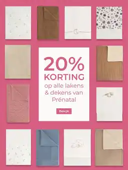 Prenatal Prénatal lakens en dekens aanbieding