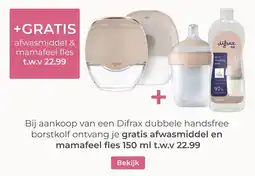 Prenatal Difrax dubbele handsfree borstkolf aanbieding
