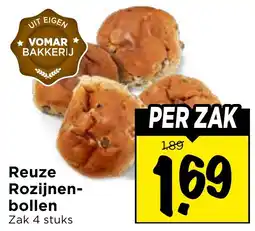 Vomar Voordeelmarkt Reuze Rozijnen-bollen aanbieding