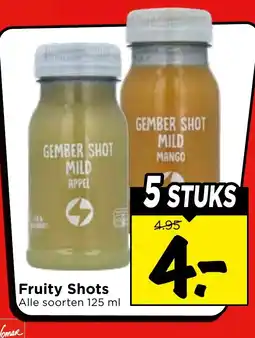 Vomar Voordeelmarkt Fruity Shots aanbieding