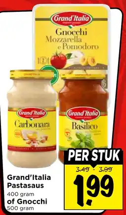 Vomar Voordeelmarkt Grand'Italia Pastasaus aanbieding